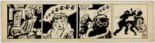 Frank Robbins Scorchy Smith Daily Comic Strip Original Art dated 2-27-43 (AP Features, 1943).... | Heritage