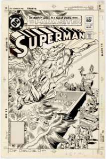 Rich Buckler and Frank Giacoia Superman #369 Cover Original Art (DC, 1982).... | Heritage