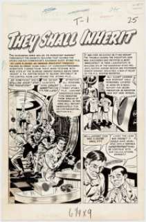 Joe Orlando Weird Science #14 Title Page 1 Original Art (EC, 1952).... | Heritage