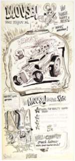 Stanley Mouse - Mouse Monster T-Shirt Ad Illustration Original Art (1963).... | Heritage