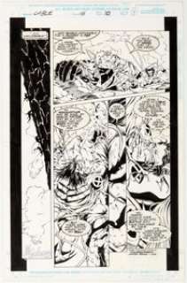Steve Skroce, Mike Sellers, and Matt Banning Cable #16 Story Page 10 Original Art (Marvel, 1994)....
