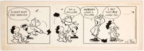 Bud Blake Tiger Daily Comic Strip Original Art dated 5-31-66 (King Features Syndicate, 1966)....