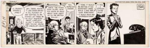 Milton Caniff Terry and the Pirates Daily Comic Strip Original Art dated 12-14-46 (Chicago Tribune, 1946).... | Heritage