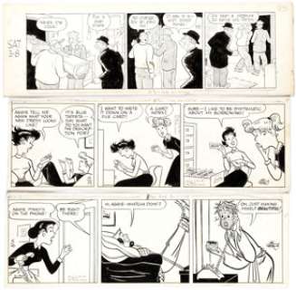 Hal Rasmusson Aggie Mack and Frank King Gasoline Alley Daily Comic Strips Original Art Group of 6 (Chi... (Total: 6 Original Art)