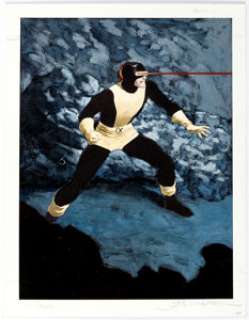 Scott Hampton ‘94 Fleer Ultra X-Men Trading Card #97 Original Team Cyclops Painting Original Art (Marvel/Fleer, 19... (Total: 2 Items)