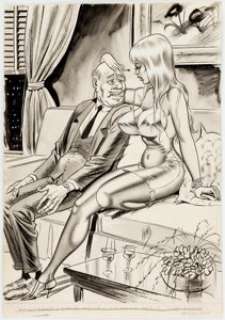 Bill Ward Romp V6#47 March-1968 Single Panel Gag Illustration Original Art (Timely Features/Humorama, 1968).... | Heritage