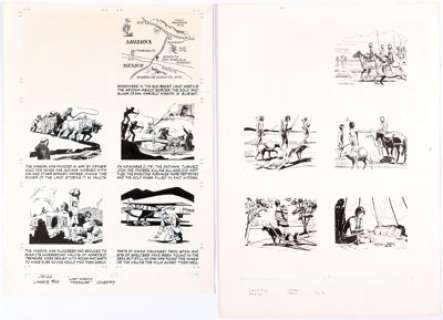  - Mike Arens Lassie and Tarzan Illustrations Original Art Group of 5 (Western, 1966-1968).... (Total: 5 Items)