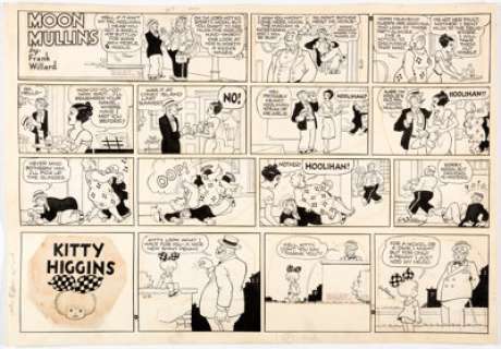 Frank Willard Moon Mullins Sunday Comic Strip Original Art Group of 5 (News Syndicate Co. Inc., 1953).... (Total: 5 Original Art) | Heritage