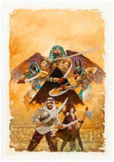 Dave Dorman Mage Knight Dungeons: Pyramid Box Cover Original Art (WizKids, 2003).... | Heritage