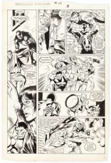  - Mark Beachum and Bob McLeod Spectacular Spider-Man #115 Story Page 3 Original Art (Marvel, 1986)....
