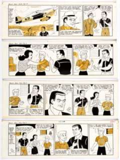 Zack Mosley Smilin’ Jack Consecutive Daily Comic Strip Original Art Group of 4 (News Syndicate Co. Inc., 1967). Four - | Heritage