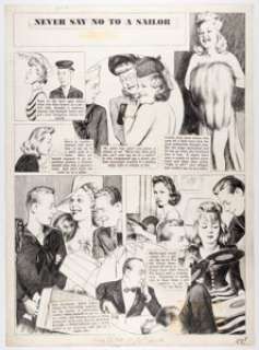 William E. Hill The Hill Page/Among Us Mortals Sunday Comic Strip Original Art dated 1-10-43 (News Syndicate Co., ... | Heritage