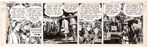 Milton Caniff Terry and the Pirates Comic Strip Original Art dated 11-18-46 (News Syndicate Company, 1946).... | Heritage