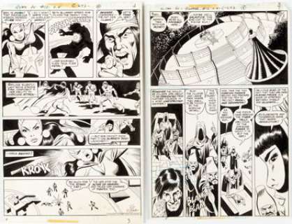  - Ric Estrada and Jack Abel Richard Dragon, Kung-Fu Fighter #12 Story Pages 4 and 5 Story Original Art (DC, 1977). ... (Total: 2 Original Art)