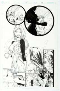  - Ed Benes and Vince Russell Gen 13 #55 Splash Page 12 Original Art (DC/WildStorm, 2000). ...