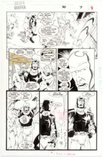  - Bill Marimon and Tom Christopher Silver Surfer #90 Story Page 7 Original Art (Marvel, 1994)....