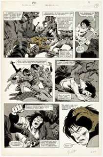 John Buscema and Tony DeZuniga Savage Sword of Conan #32 Story Page 53 Original Art (Marvel, 1978).... | Heritage