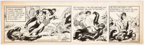 Bob Lubbers Tarzan Daily Comic Strip #4313 Original Art dated 6-5-53 (United Feature Syndicate, 1953)... | Heritage