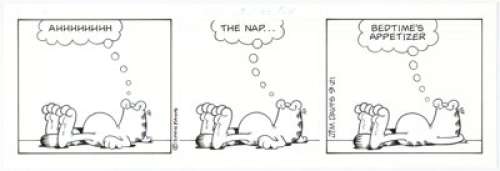 Jim Davis Garfield Daily Comic Strip Original Art dated 9-21-04 (United Feature Syndicate, 2004).... | Heritage