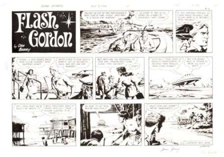 Dan Barry Flash Gordon Sunday Comic Strip Original Art dated 8-9-70 (King Features Syndicate, 1970). ... | Heritage