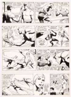 Dan Barry Flash Gordon Daily Comic Strips Original Art Group of 8 Consecutive (King Features Syndicate, 1988) ... (Total: 8 Original Art) | Heritage