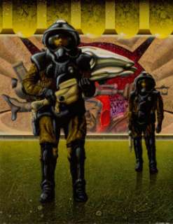 Jim Burns Tour of the Universe Paperback Book Interior Painting Original Art (Mayflower, 1980).... | Heritage