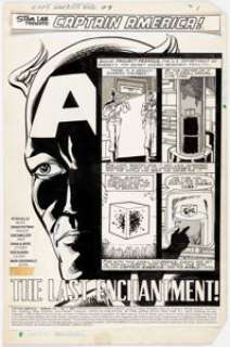 Brian Postman and Kim DeMulder Captain America Annual #7 Story Page 1 Original Art (Marvel, 1983)....
