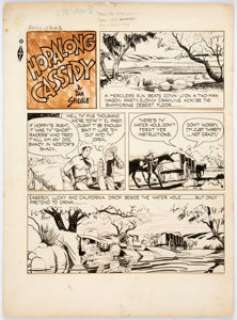 Dan Spiegle Hopalong Cassidy Sunday Comic Strip Original Art (King Features Syndicate, 1950s). ... | Heritage