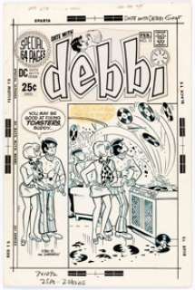 Stan Goldberg and Henry Scarpelli Date With Debbi #13 Cover Original Art (DC Comics, 1971).... | Heritage