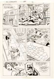 John Byrne and Mike Machlan West Coast Avengers #47 Story Page 15 Original Art (Marvel, 1989).... | Heritage