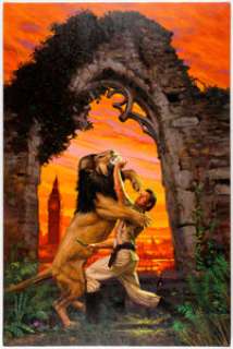 Michael Herring The Lost Continent Paperback Novel Cover Painting Original Art (Del Ray, 1992).... | Heritage