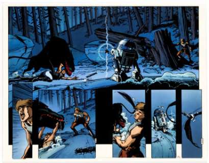 Olivier Vatine, Fred Blanchard, and Isabelle Rabarot Star Wars: Heir to the Empire #5 Story Pages 20 and 21 Origin... | Heritage