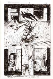 Lee Weeks and Bill Sienkiewicz The Batman Chronicles #1 Page 10 Original Art (DC Comics, 1995)....