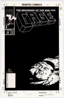Scott Benefiel and Frank Turner Cage #18 Cover Original Art (Marvel, 1993)....
