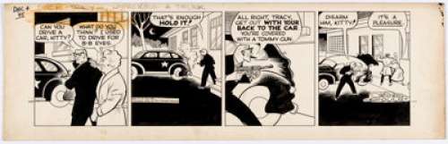 Chester Gould Dick Tracy Daily Comic Strip Original Art dated 12-04-45 (Chicago Tribune Syndicate, 1945). The - | Heritage