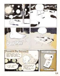 Wally Wood Lunar Tunes (nn) Story Page 20 Original Art and Production Photostat (1981). A late-in-life composition - | Heritage