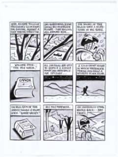 Seth - Story Page 26 Original Art (c. 2011). This page by the Canadian artist Seth comes with a small COA on the - | Heritage