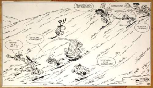 Remacle, Marcel | Original half page (p.8)  - Le Vieux Nick et Barbe-Noire  - Histoire 1: Pavillons noirs  - (1958) | Catawiki