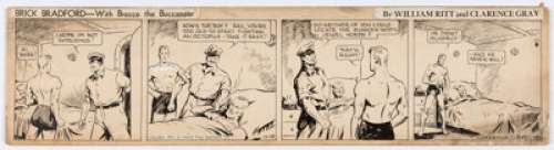 Clarence Gray Brick Bradford Daily Comic Strip Original Art dated 11-19-34 (Central Press Association, Inc., - | Heritage