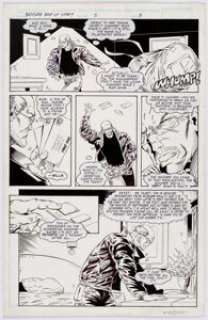 Marat Mychaels, Anthony Winn, and others - Brigade Story Page Original Art Group of 4 (Image, 1993-1995).