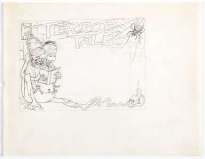 Wally Wood "Terror Tales" Illustration Original Art (c. 1970s). They say two heads are better than one. - | Heritage