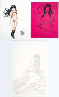 Ben Dunn, Everette Hartsoe, and Micah Gunnell - Comic Women Specialty Illustration Original Art Group of 3 (c. -