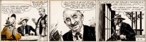 Jose Luis Salinas | Cisco Kid Daily Comic Strip Original Art dated 4-4-59 (King Features Syndicate, 1959). | Heritage