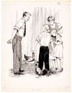 Louis Darling | The Enormous Egg Illustration Original Art (Little Brown, 1956).... | Heritage