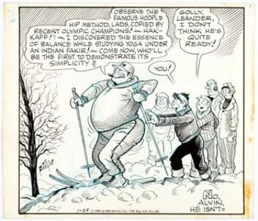 Bill Freyse - Our Boarding House with Major Hoople Daily Single-Panel Comic Strip Original Art Group of 3 (NEA Service, Inc., 1960-63).