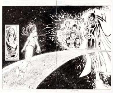 Sean Chen And Sandu Florea | X-Men: The End "Book 1 Dreamers and Demons" #5 Title Pages 2& 3 Original Art (Marvel, 2004). | Heritage