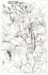 Scott Kolins - Deadpool and Captain America #1 Story Page 6 Original Art (Marvel, 2014).