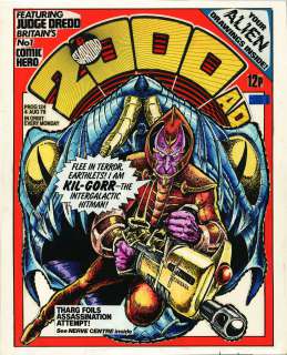 Carlos Ezquerra - 2000Ad Prog 124 Cover - Carlos Ezquerra Art - Dredd / Strontium Dog