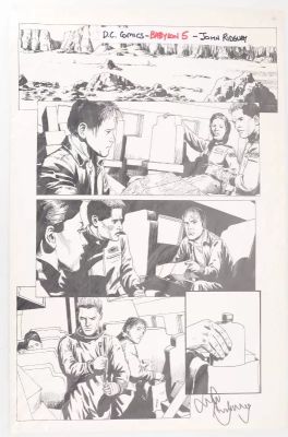 Lot 210 - DC-BABYLON 5, ORIGINAL COMIC ARTWORK BY JOHN RIDGWAY(SIGNED) 1995 | McTear’s