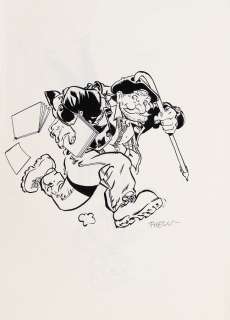 Meynet | Fanfoué des Pnottas, illustration à l’encre de… | AZ auction